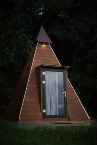 Pyramid hut accommodation at Cloud Cabana Holidays Vagamon, cozy and stylish for a unique stay