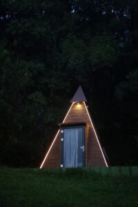 Pyramid hut accommodation at Cloud Cabana Holidays Vagamon, cozy and stylish for a unique stay