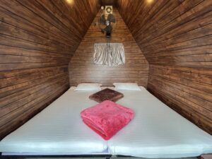 Facilities in Tiny House at Cloud Cabana Holidays Vagamon, including a cozy interior and functional amenities.